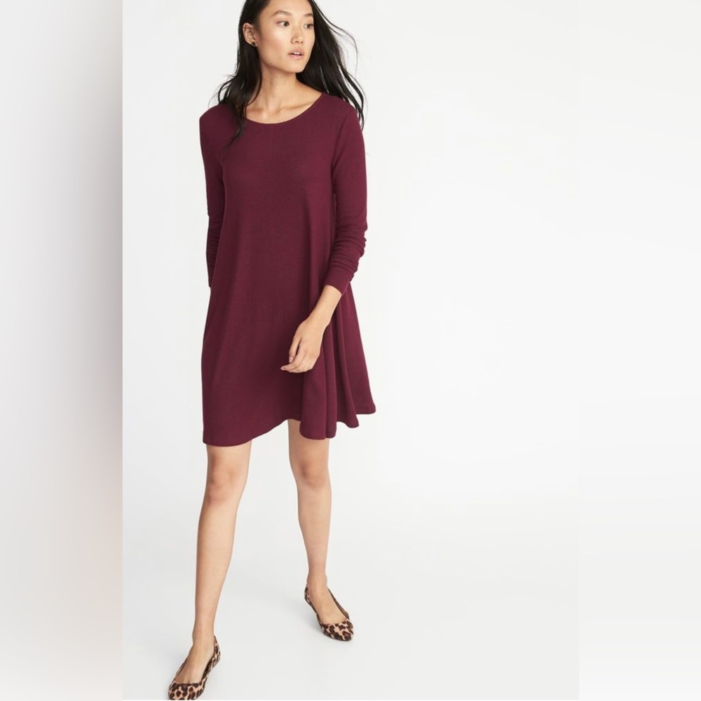 OLD NAVY NWT BURGUNDY SWING DRESS